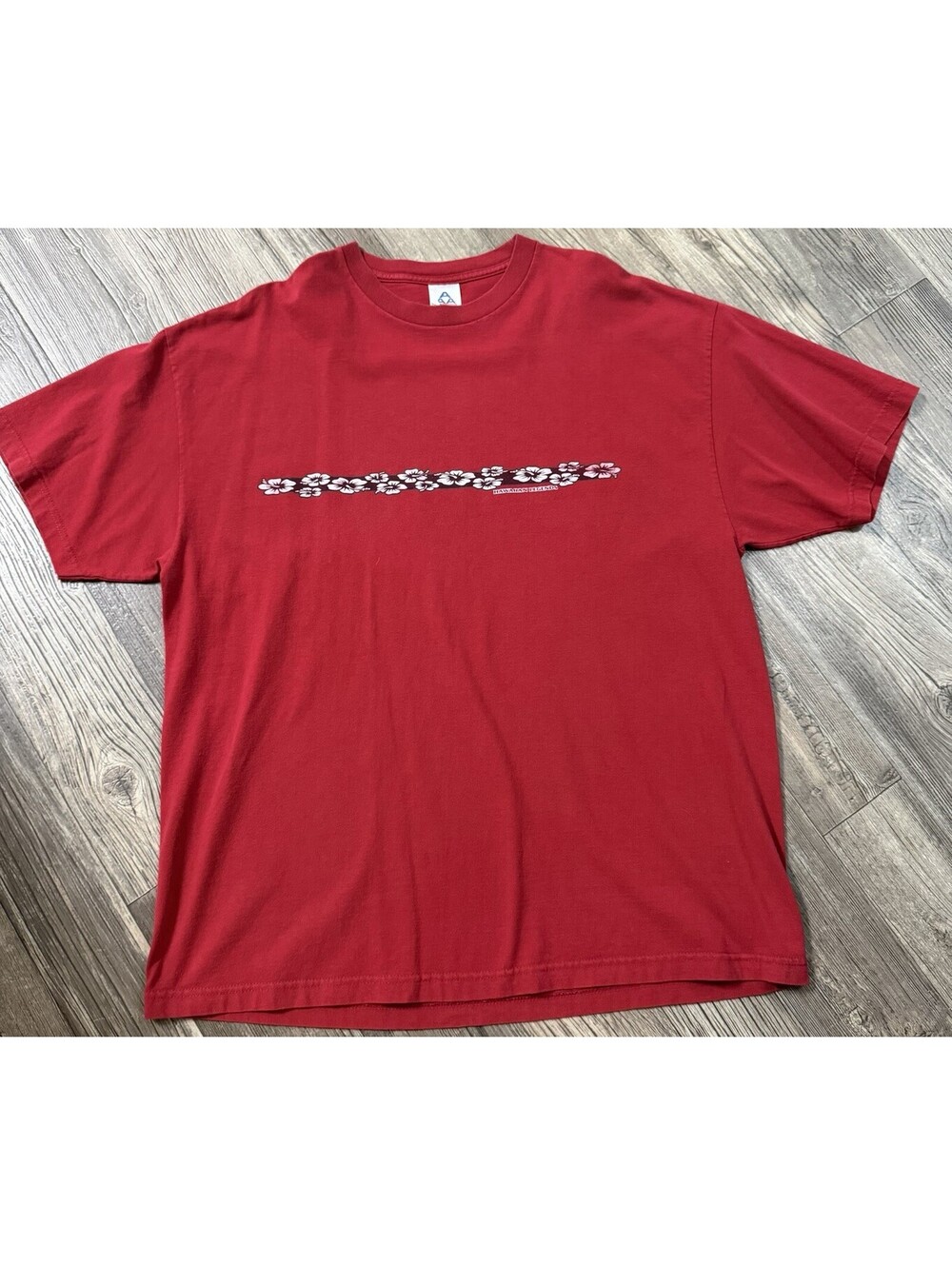 vintage red Hawaiian Legends hibiscus graphic t-shirt Sz 2XL